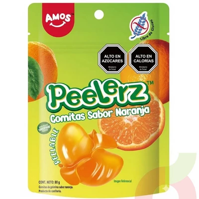  Gomitas de Naranja Peelerz 80Gr