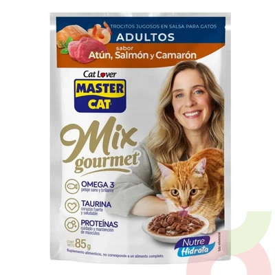 Mix Carne, Salmón & Pollo Master Cat 85Gr