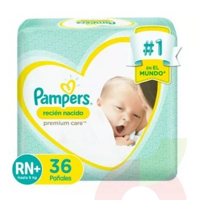 Pañales Pampers Recien Nacido 36U 