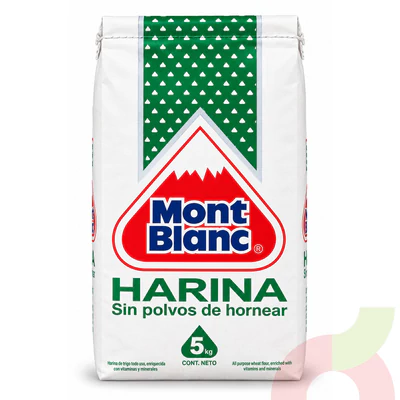 Harina Sin Polvos de Hornear Mont Blanc 5Kg