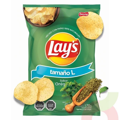 Papas Fritas L Orégano Lays 170Gr