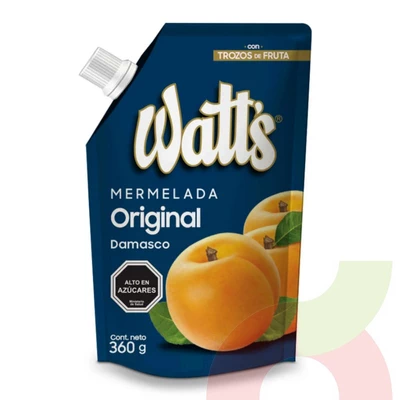 Mermelada Damasco Original Watts 360Gr