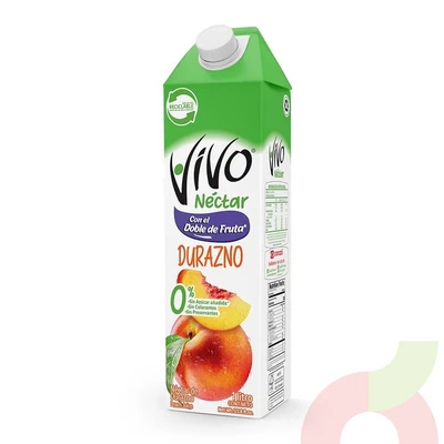 Jugo Néctar Durazno Vivo 1Lt