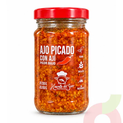 Ajo Picado con Ají Huerto del Sur 200Gr