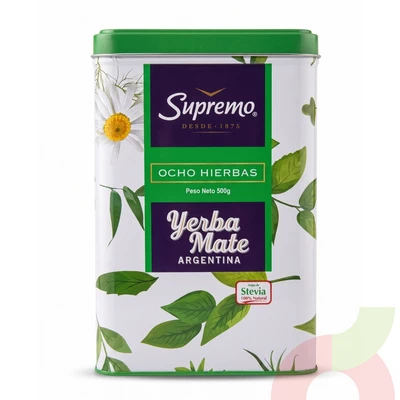 Yerba Mate Ocho Hierbas Supremo 500Gr
