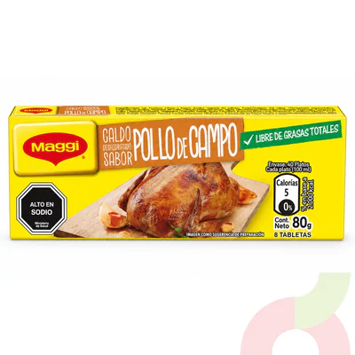 Caldo Pollo de Campo Maggi 80Gr 8 Unidades