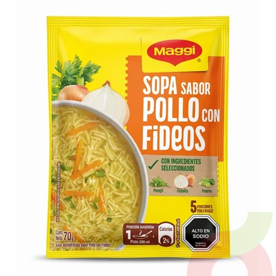 Sopa Sabor Pollo Fideos Maggi 70Gr