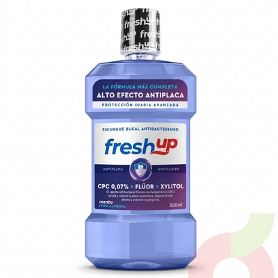 Enjuague Bucal Antibacteriano Menta Fresh Up 500Ml