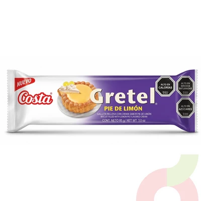 Galletas Pie de Limón Gretel Costa 85Gr