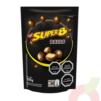 Super 8 Balls Nestlé 105Gr