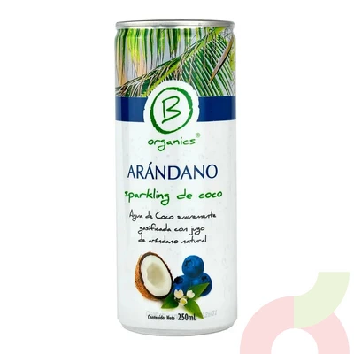 Agua de Coco Arándano B Organics 250Ml