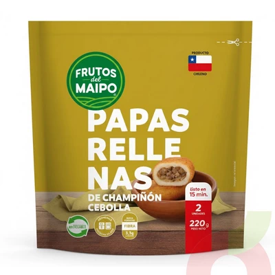 Papas Rellenas de Champiñón Cebolla Frutos del Maipo 220Gr
