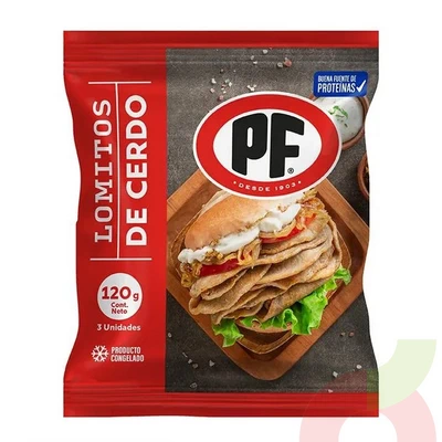 Lomitos de Cerdo Pf 120Gr 3 Unidades