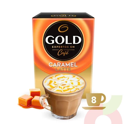 Café Caramel Latte Gold 112Gr 8 Unidades
