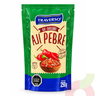 Doypack Ají Pebre Vintage Traverso 250Gr