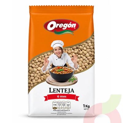 Lentejas 6mm Oregón 1Kg 