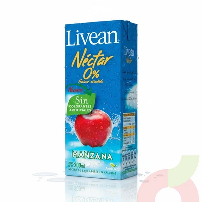 Néctar Manzana 0% Azúcar Livean 200Cc