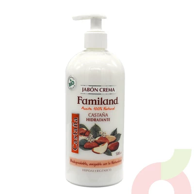 Jabón Crema Castaña Hidratante Familand 500Ml