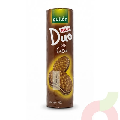 Galleta Mega Duo Doble Cacao Gullón 500Gr