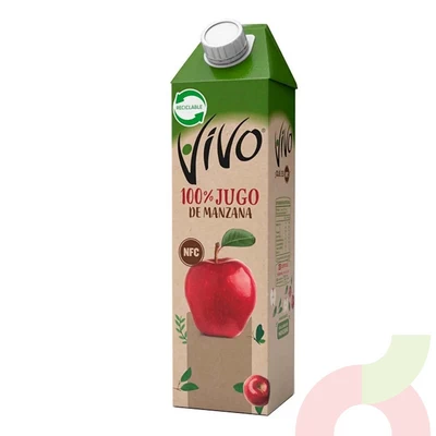 Jugo 100% Manzana Vivo 1Lt