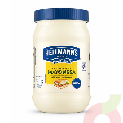 Frasco Mayonesa Hellmanns 430Gr