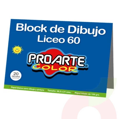 Block Proarte Liceo 20 Hojas