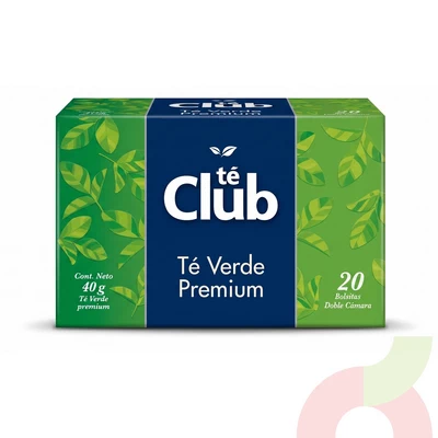 Té Verde Premium Té Club 40Gr 20 Unidades
