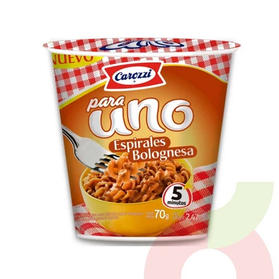 Espirales Boloñesa Para Uno Carozzi 70Gr 