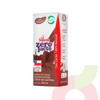 Leche Con Cacao Sin Lactosa Soprole 200ml
