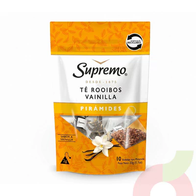 Té Rooibos Vainilla Supremo 20Gr 10 Unidades