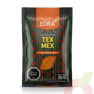 Sazonador Tex Mex Edra 30Gr