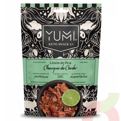 Charqui de Cerdo Limón Pica Yumi 25Gr