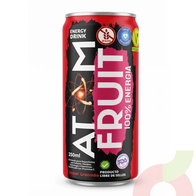 Bebida Energética Granada Atom Fruit 250Ml