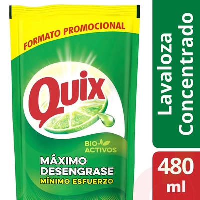 Lavaloza Quix Limón 480Ml 