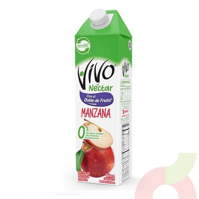 Jugo Néctar Manzana Vivo 1Lt
