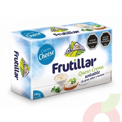 Queso Crema Untable Frutillar 190Gr