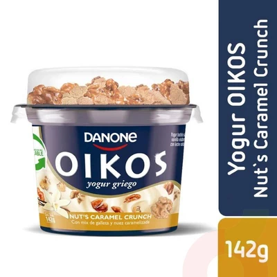 Yoghurt Griego Oikos Nuts Caramel Crunch 142 Gr 