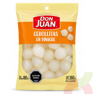 Cebollitas en Vinagre Don Juan 360Gr - 180Gr Drenado
