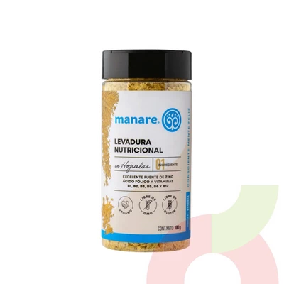 Levadura Nutricional en Hojuelas Manare 100Gr
