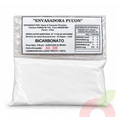 Bicarbonato Envasadora Pucón 100Gr
