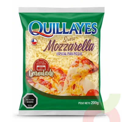 Queso Mozzarella Granulado Quillayes 200Gr