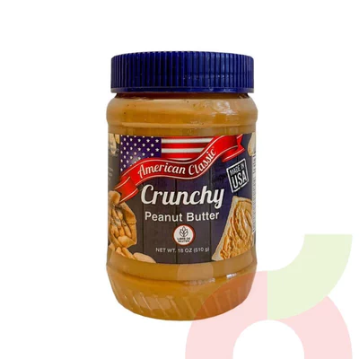 Mantequilla de Maní Crunchy American Classic 510Gr