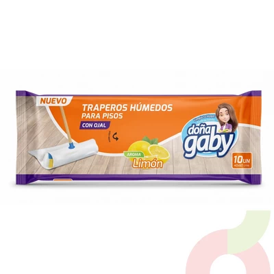Traperso Húmedos Limón Doña Gaby 10 Unidades