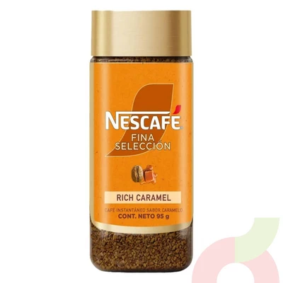 Café Rich Caramel Nescafe Fina Selección 95 Gr