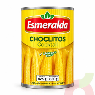Choclitos Cocktail Esmeralada 425Gr - 230Gr Drenado