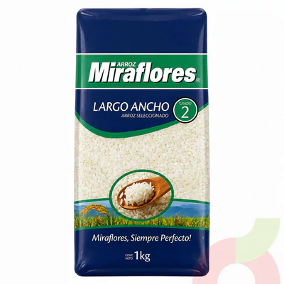 Arroz Grano Largo G2 Miraflores 1Kg