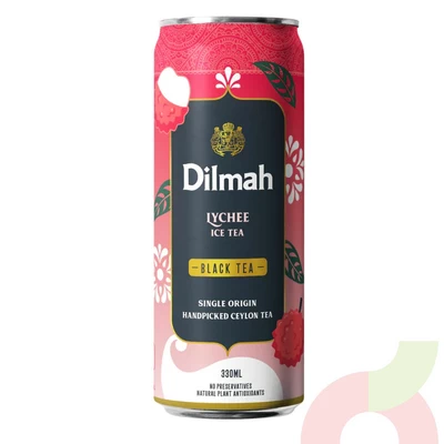 Té Helado Black Tea Lychee Dilmah 330Ml