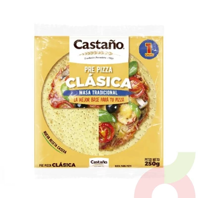 Pre Pizza Clásica Castaño 250Gr