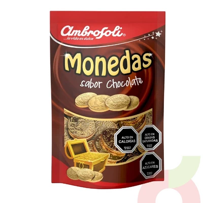 Monedas de Chocolate Ambrosoli 120Gr
