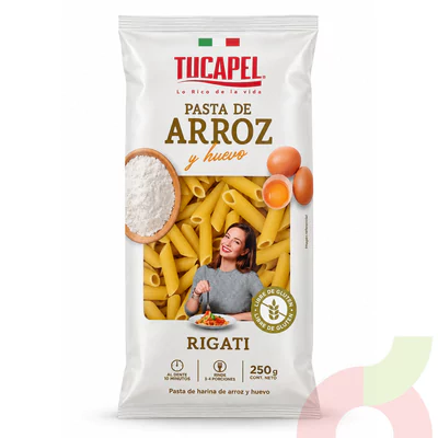 Rigati de Arroz  Sin Gluten Tucapel 250Gr